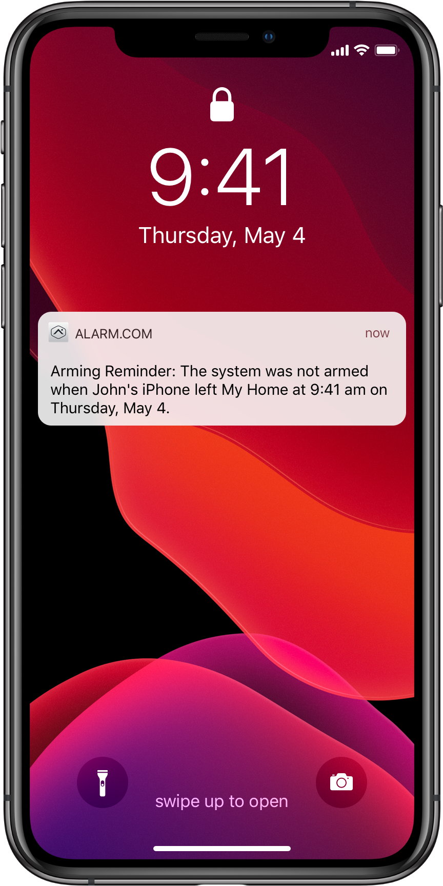 Armed Away Notification